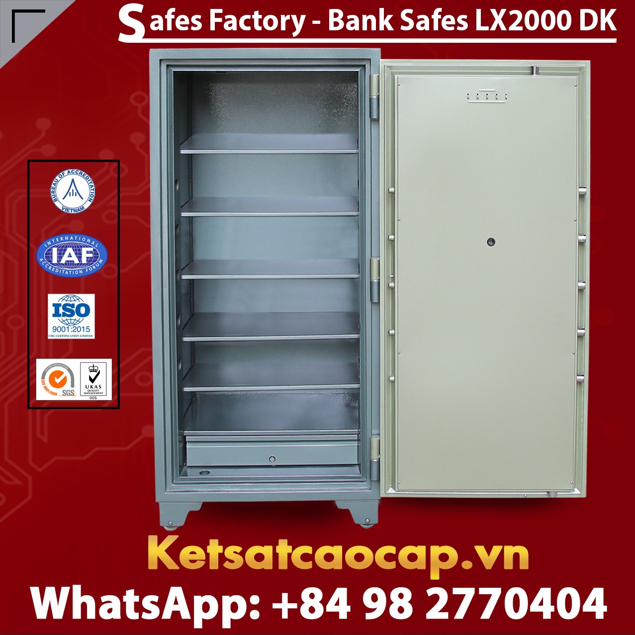Bank Safes LX2000 DK Customized Design Mechanical Lock System